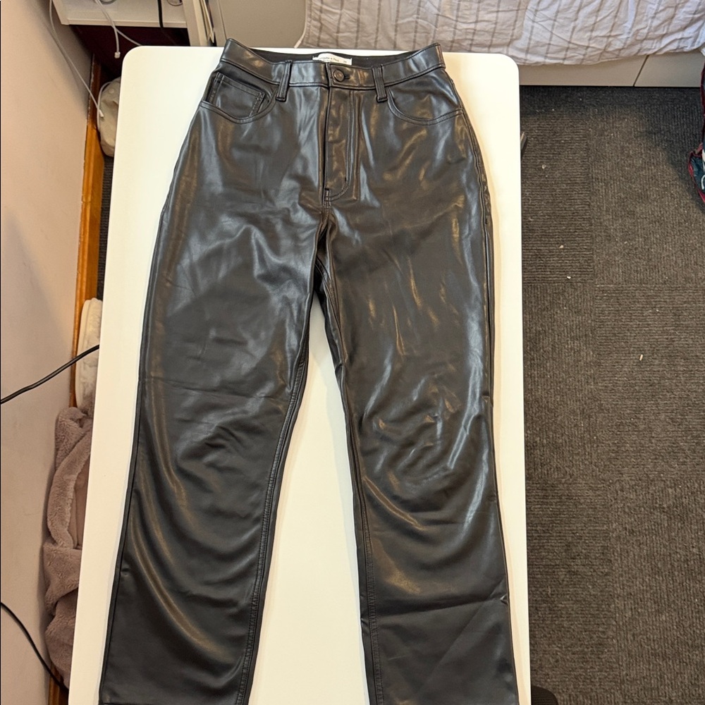Abercrombie & Fitch Black Straight Leg Pants